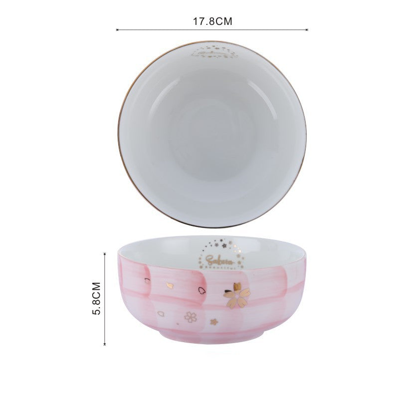 Gold-Trimmed Fruit Bowls – C