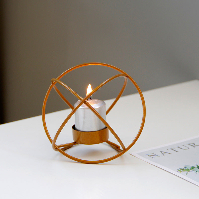 Spherical Iron Candle Holder – alternate view 3