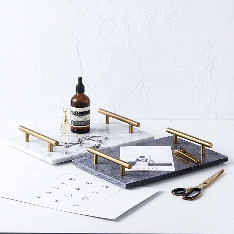 Scandinavian Natural Marble Tray – alternate view 4