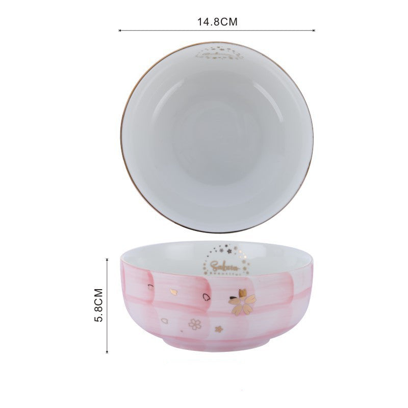 Gold-Trimmed Fruit Bowls – B