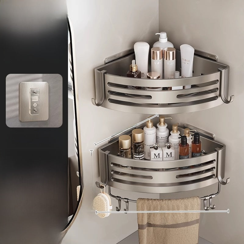 Bathroom Corner Storage Rack