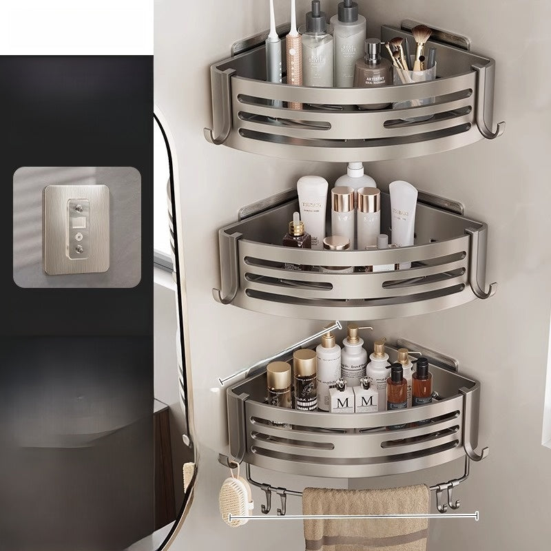 Bathroom Corner Storage Rack